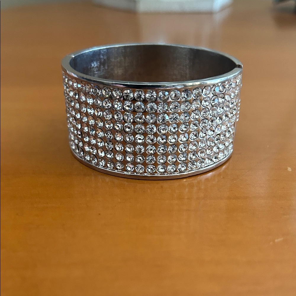 Elegant Silver Crystal Bracelet